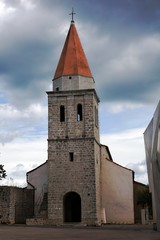 Obraz premium Church of our Lady of Health in Krk, Croatia