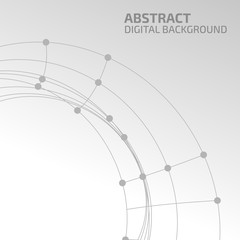 Vector abstract connection