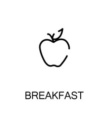 Breakfast flat icon