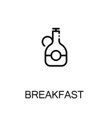 Breakfast flat icon
