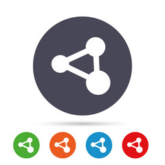 Share sign icon. Link technology symbol.
