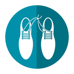 april fool shoelaces tied  image shadow vector illustration eps 10