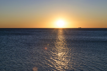 Sunrise over Lake Michigan
