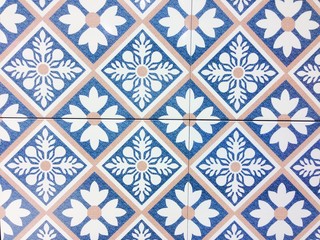 Detail of some typical portuguese tiles, Ceramic tiles patterns