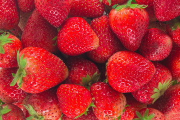 Fresh strawberries.