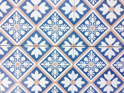 Detail of some typical portuguese tiles, Ceramic tiles patterns