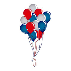 balloon independece day icon, vector illustraction design