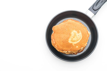 pancake on white background