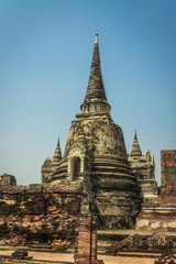 Fototapeta premium AYUTTHAYA, THAILAND Ruins and Antiques at the Ayutthaya Historical Park