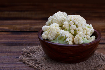 Fresh organic cauliflower