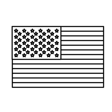 figure United States flag icon, vector illustraction design image
