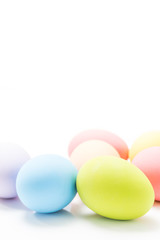 Easter egg on white