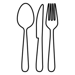 figure cutlery tools icon, vector illustraction design image