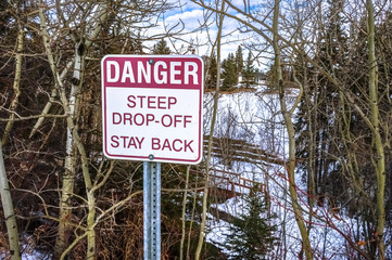 Fototapeta premium Warning sign