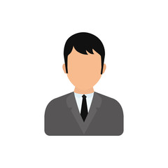 Men faceless profile icon vector illustration graphic design