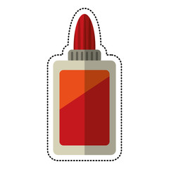 cartoon bottle glue school vector illustration eps 10