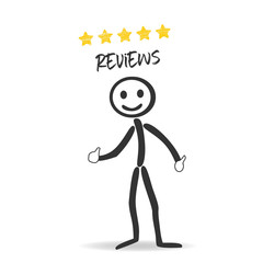 5 stars reviews with draw person