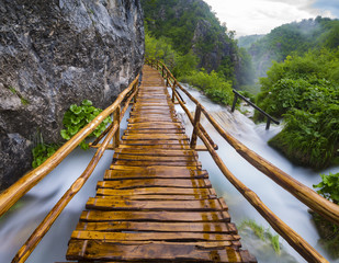 Fototapeta premium Waterfalls in Plitvice National Park, Croatia