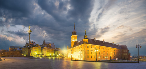 Plakat Old Town and Royal Castle in Warsaw, Poland