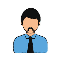 Men faceless profile icon vector illustration graphic design