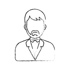 Men faceless profile icon vector illustration graphic design