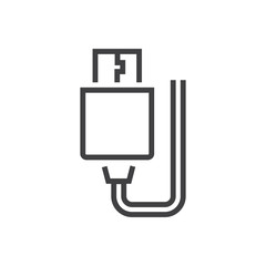USB Adapter Line icon