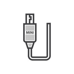 Mini HDMI Adapter icon Dotted Style