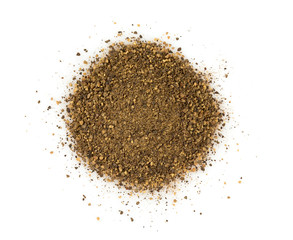 black pepper isolated on white background