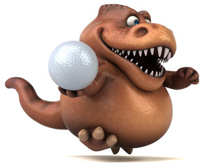 Naklejka premium Fun Trex - 3D Illustration