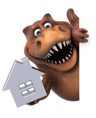 Fun Trex - 3D Illustration © Julien Tromeur