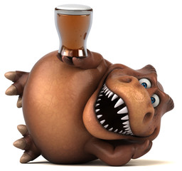Fun Trex - 3D Illustration © Julien Tromeur