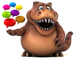 Fun Trex - 3D Illustration © Julien Tromeur