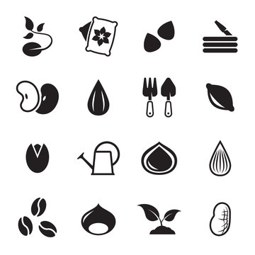 Seed icons set