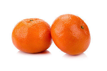 Orange fruit isolated on white background.