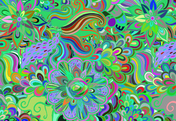 Abstract spring background from flowers.Vector