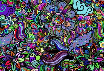Abstract spring background from flowers