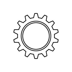 Gear piece machinery icon vector illustration graphic design