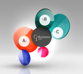 Obraz premium Circle banner template