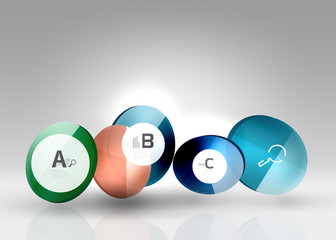 Circle abstract background