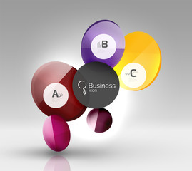 Circle abstract background