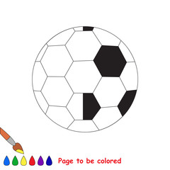 Kid game to be colored by example half.