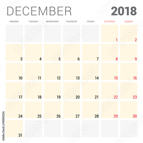Photo calendar deals december 2018