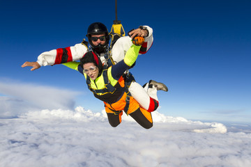 Skydiving photo. Tandem.