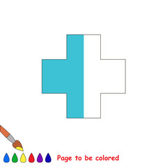 Kid game to be colored by example half.