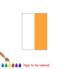 Kid game to be colored by example half.