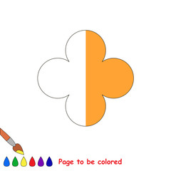 Kid game to be colored by example half.
