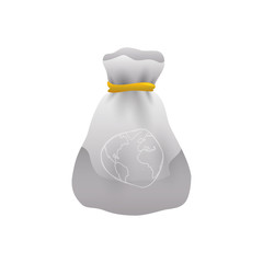 Bag of money icon vector illustration graphic design