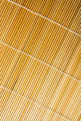 Closeup of bamboo mat