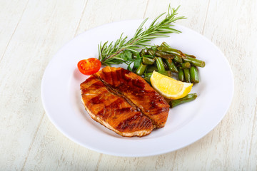 Grilled salmon