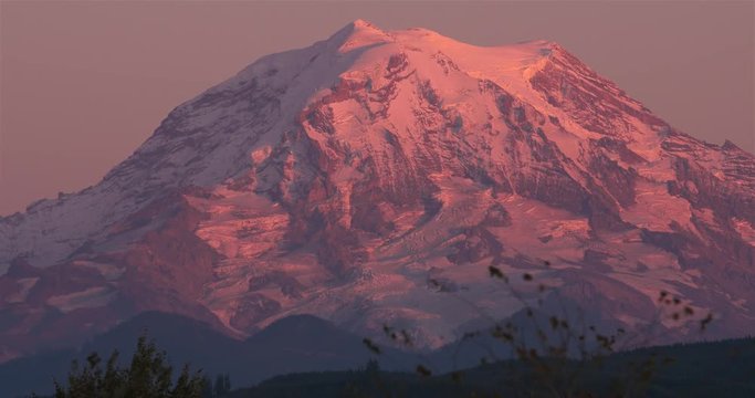 Mount Rainier sunset